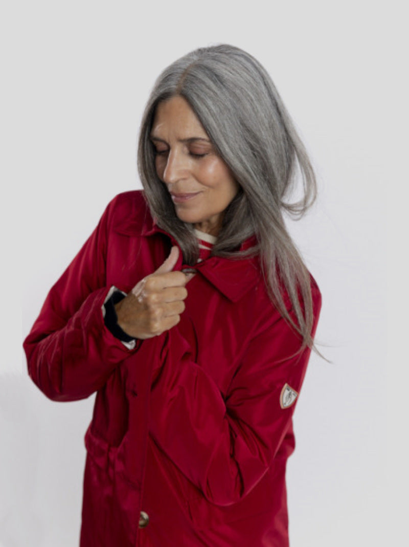 Gabardina BMB & Co Acolchada GRANATE