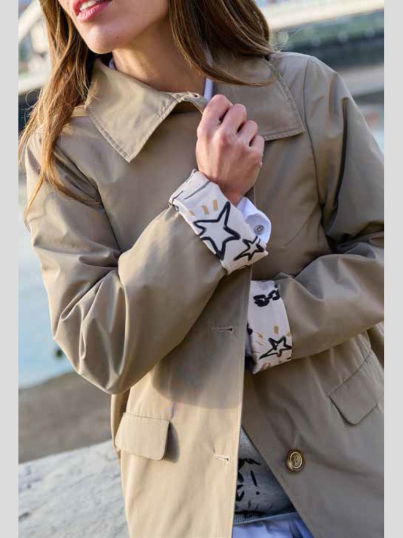 Gabardina BMB & Co Trench Acolchada TOPO