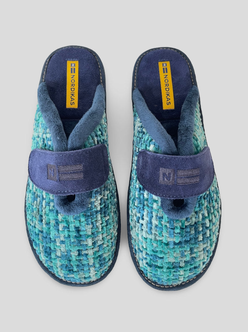 Zapatilla NORDIKAS Abierta Velcro AZUL