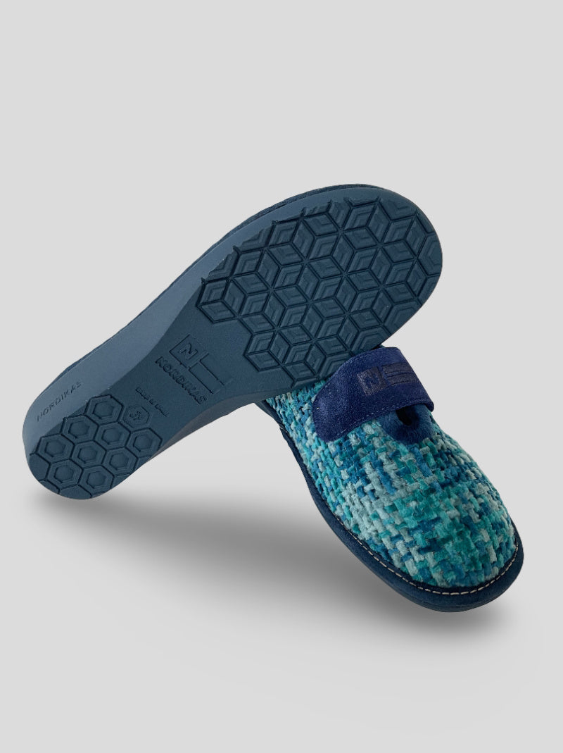 Zapatilla NORDIKAS Abierta Velcro AZUL