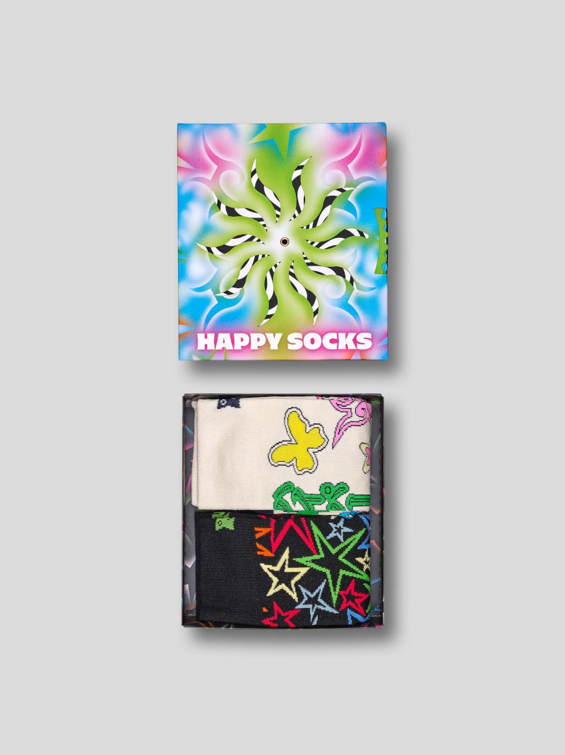 HAPPY SOCKS 2-Pack Spinning Wheel 41/46