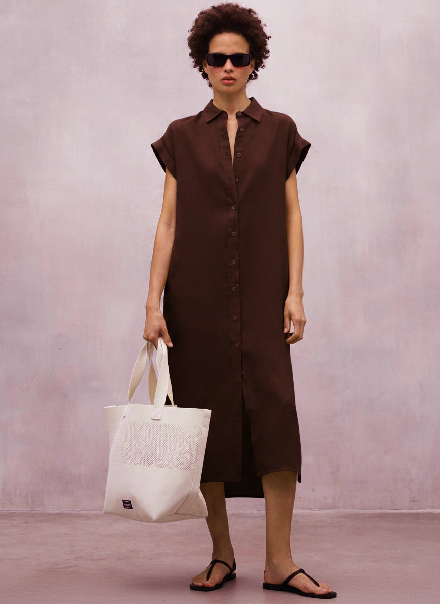 Vestido ECOALF Amatista Lino
