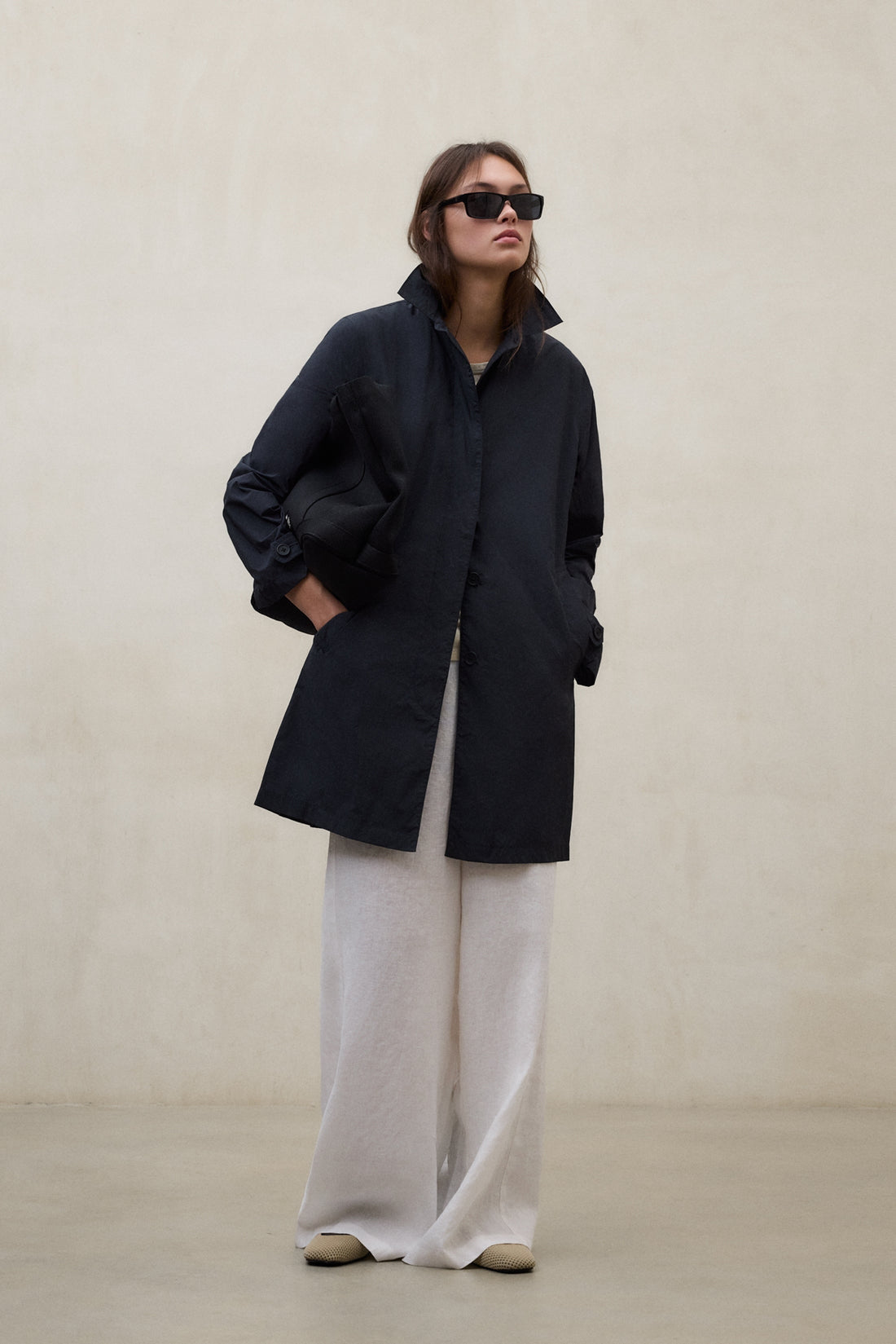 Gabardina Corta ECOALF Verne Plegable