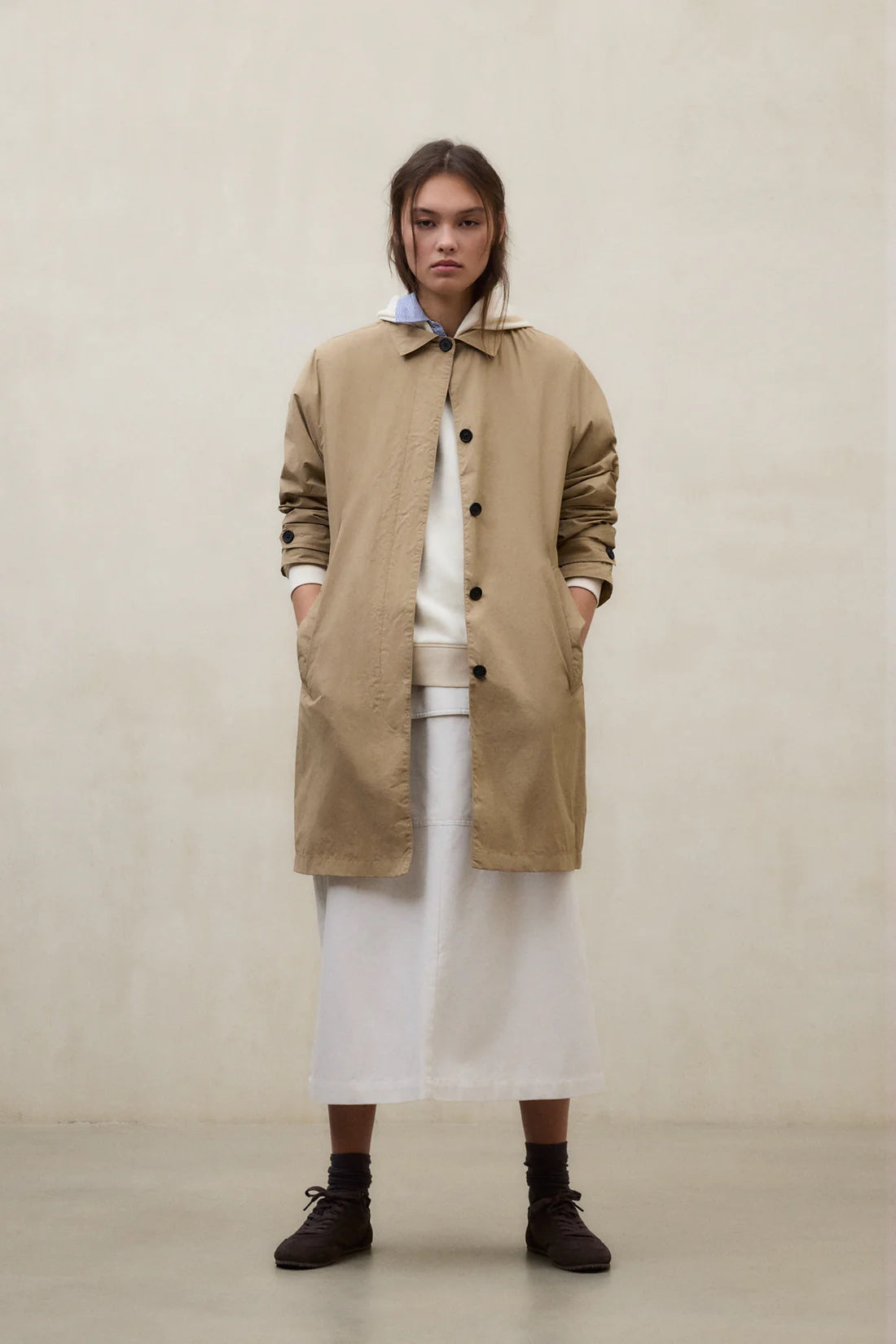 Gabardina Corta ECOALF Verne Plegable