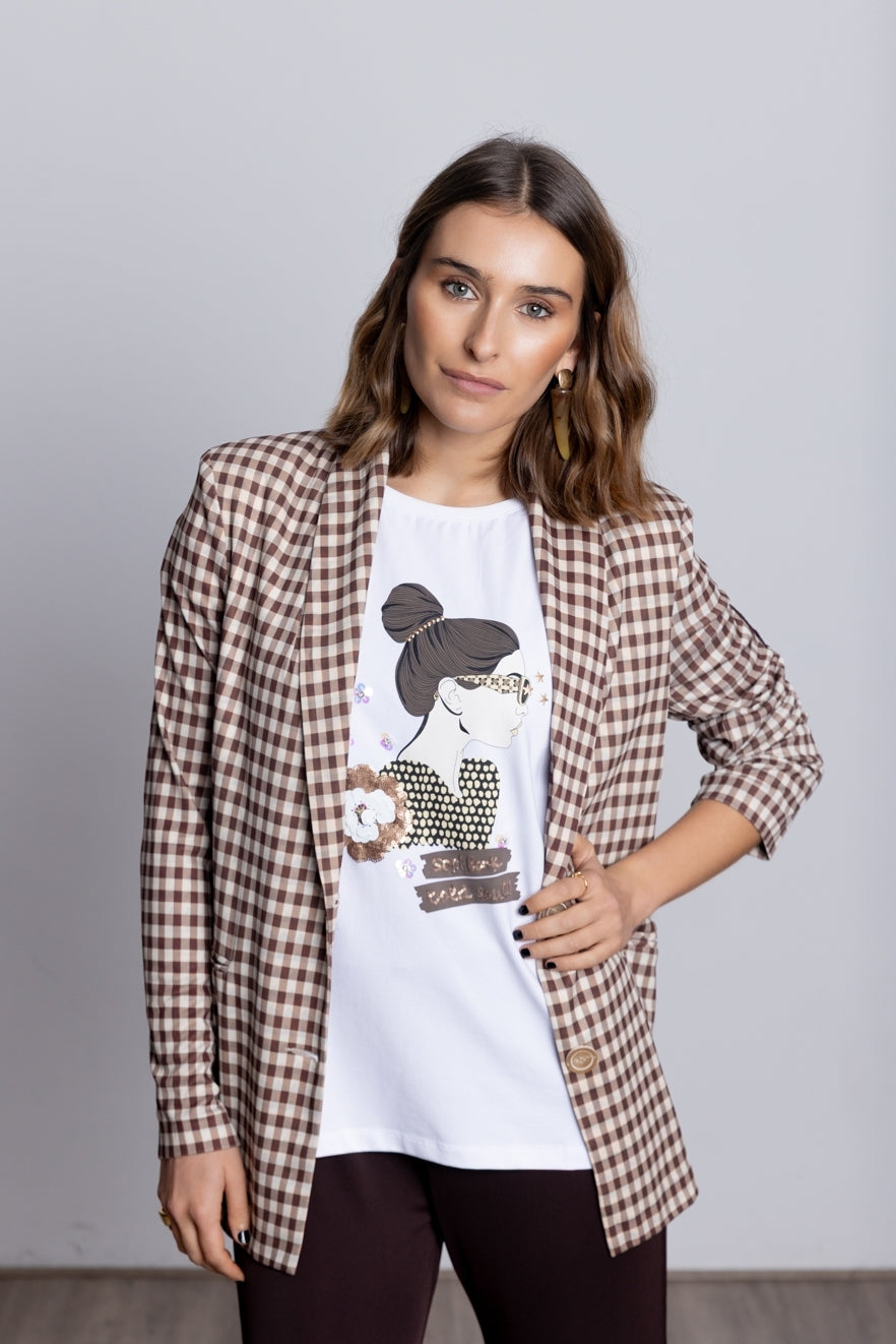 Blazer Fluido BMB & Co Ilargi Vichy