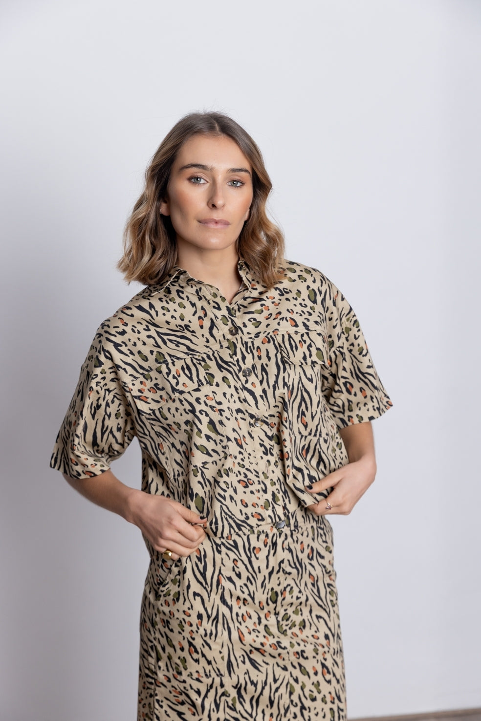 Camisa Corta BMB & Co Xenia Animal