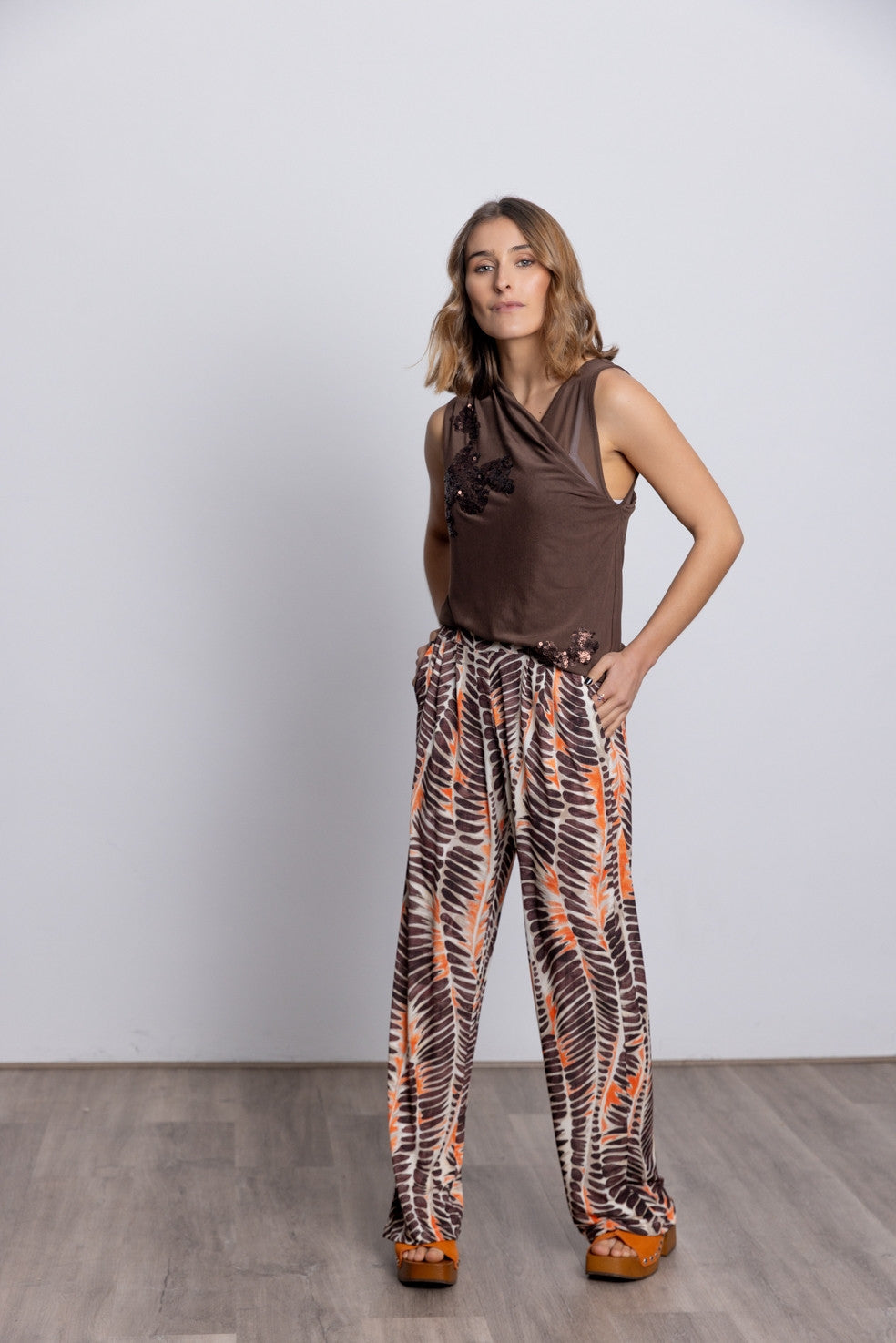 Pantalón Fluido BMB & Co Lilipa Plumas
