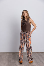 Pantalón Fluido BMB & Co Lilipa Plumas