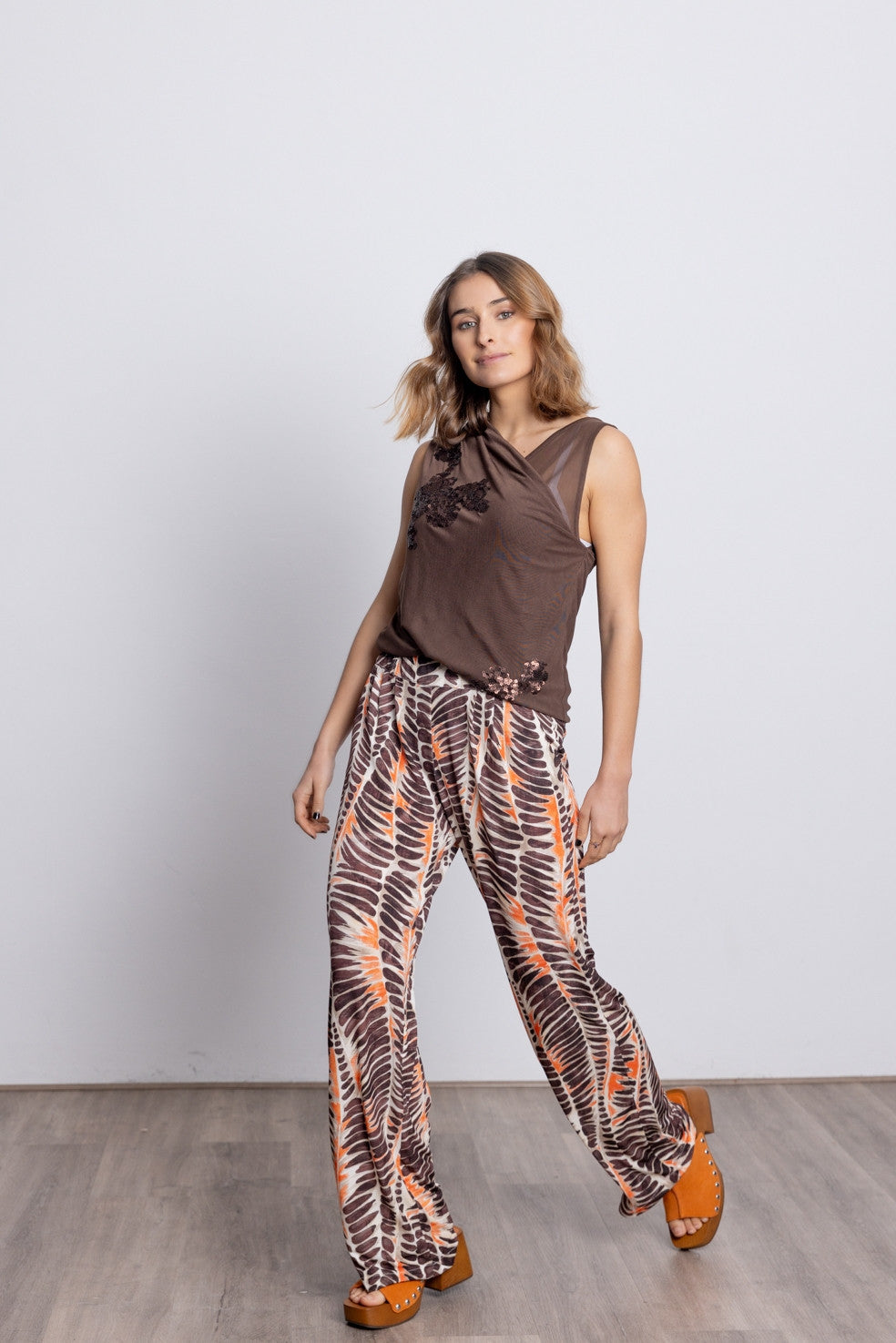Pantalón Fluido BMB & Co Lilipa Plumas