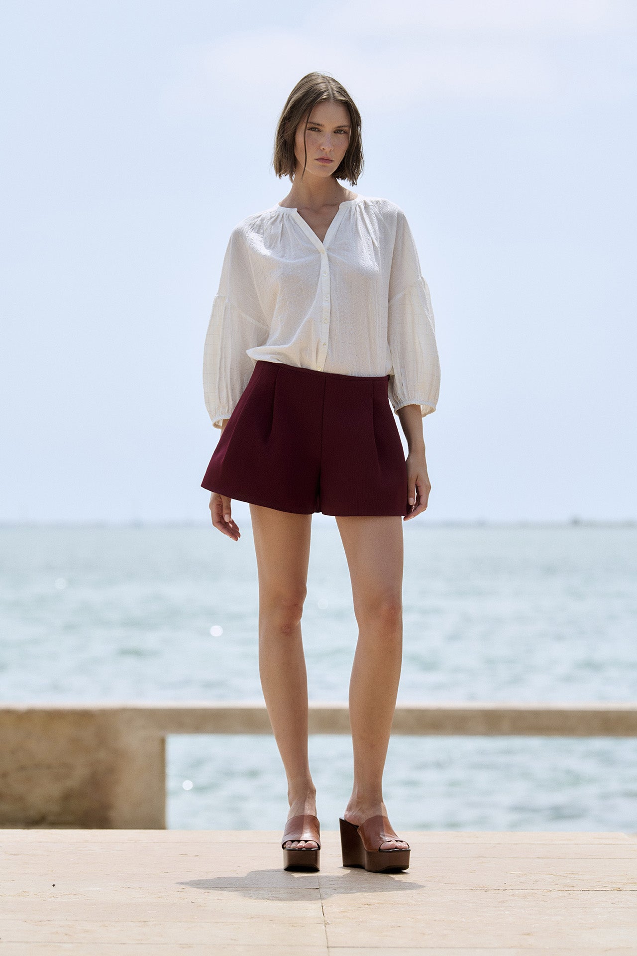 Blusa SITA MURT Cuadros Lurex