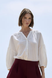 Blusa SITA MURT Cuadros Lurex