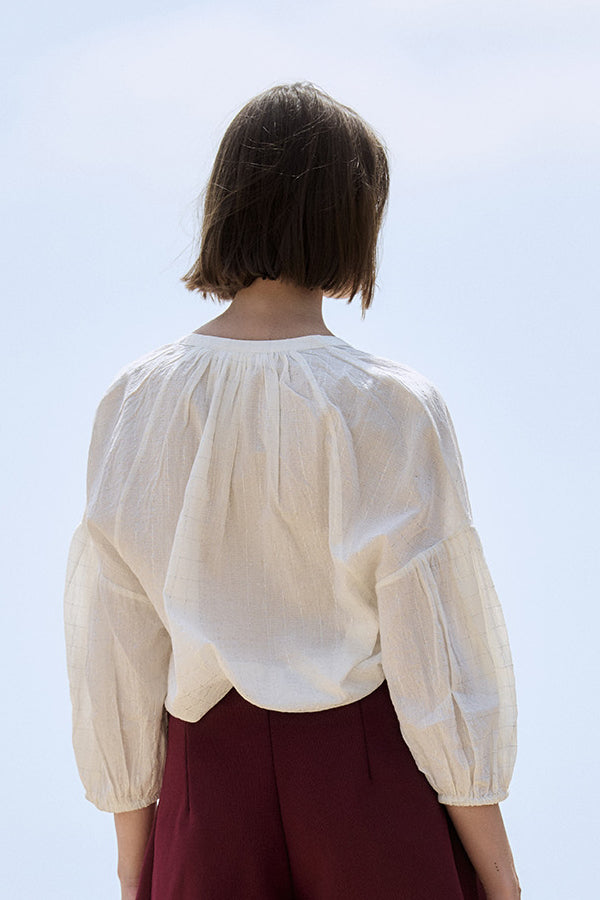 Blusa SITA MURT Cuadros Lurex