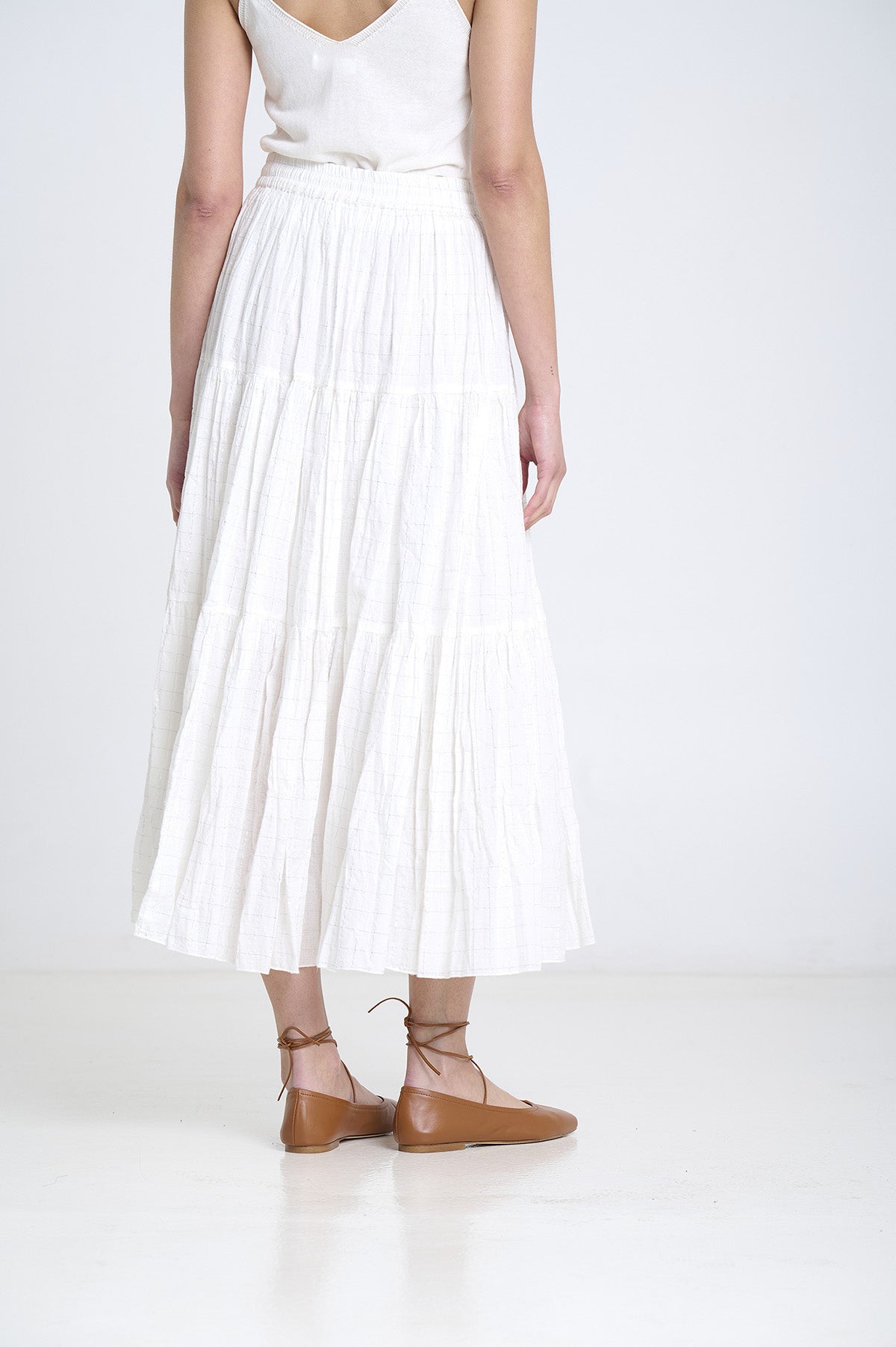 Falda Boho SITA MURT Cuadros Lurex