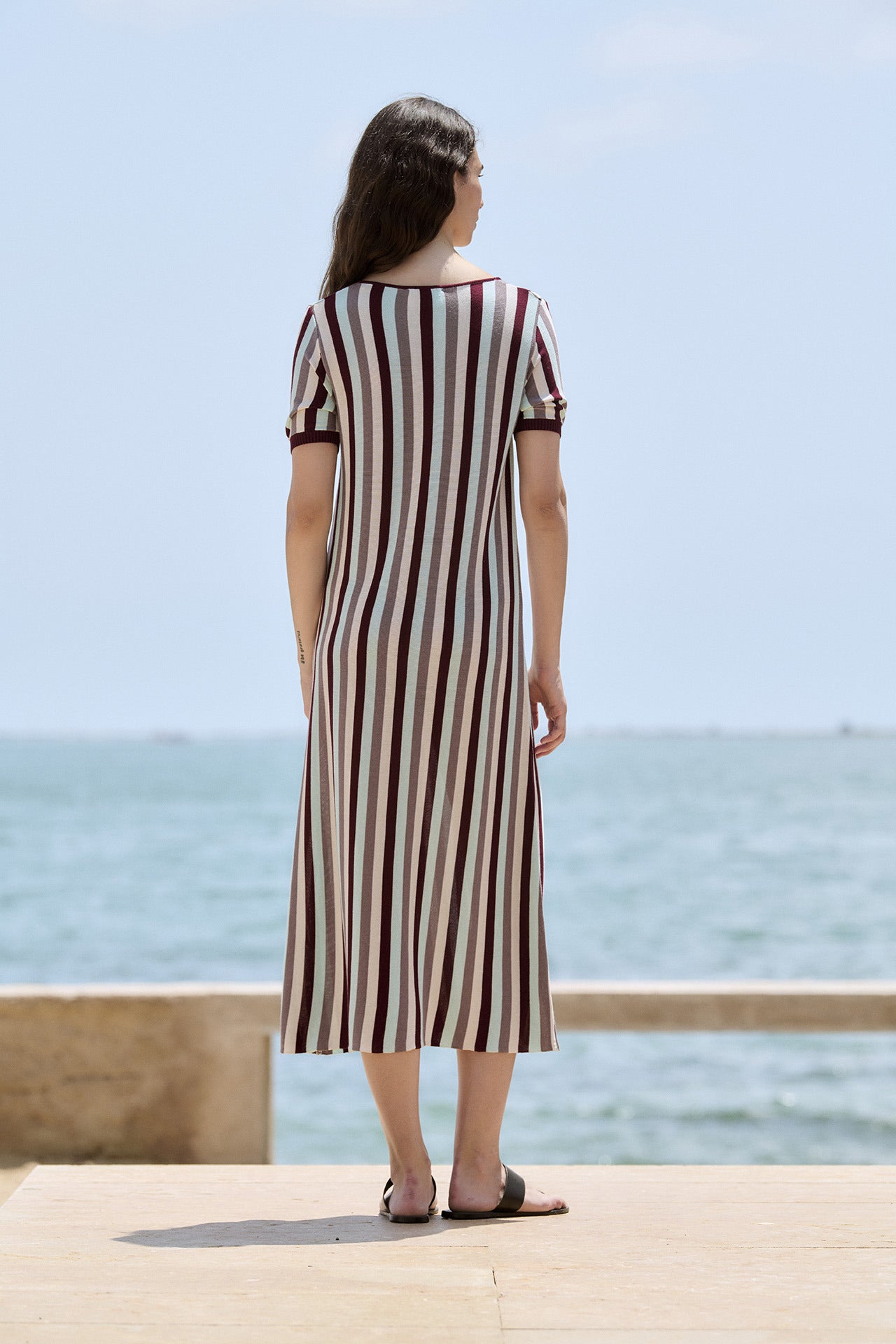 Vestido Largo SITA MURT Rayas
