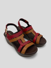 Sandalia Tiras PAULA URBAN Piel Bicolor