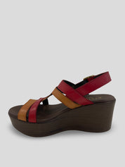 Sandalia Tiras PAULA URBAN Piel Bicolor