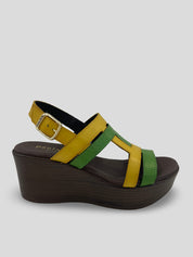 Sandalia Tiras PAULA URBAN Piel Bicolor