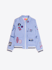 Bomber VILAGALLO Rayas Bordado Surf