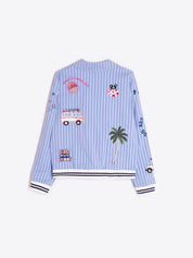 Bomber VILAGALLO Rayas Bordado Surf
