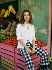 Pantalón Sandra VILAGALLO Cuadros Vichy
