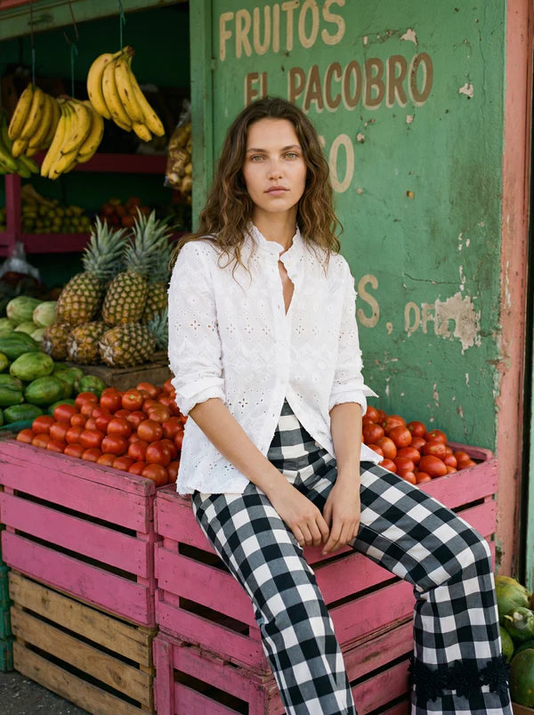 Pantalón Sandra VILAGALLO Cuadros Vichy
