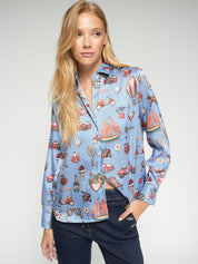 Camisa Isa VILAGALLO Estampado Vintage