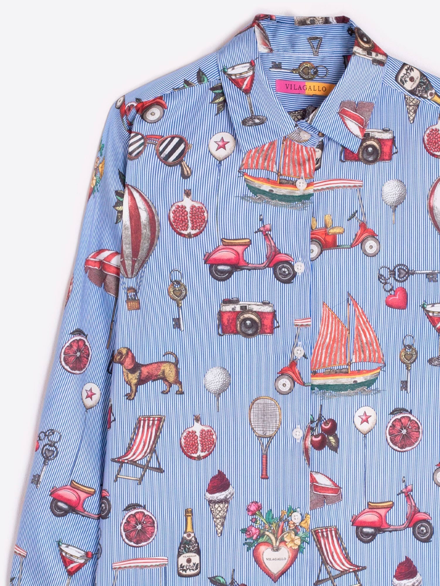 Camisa Isa VILAGALLO Estampado Vintage