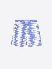 Short Rayas VILAGALLO Bordado Floral