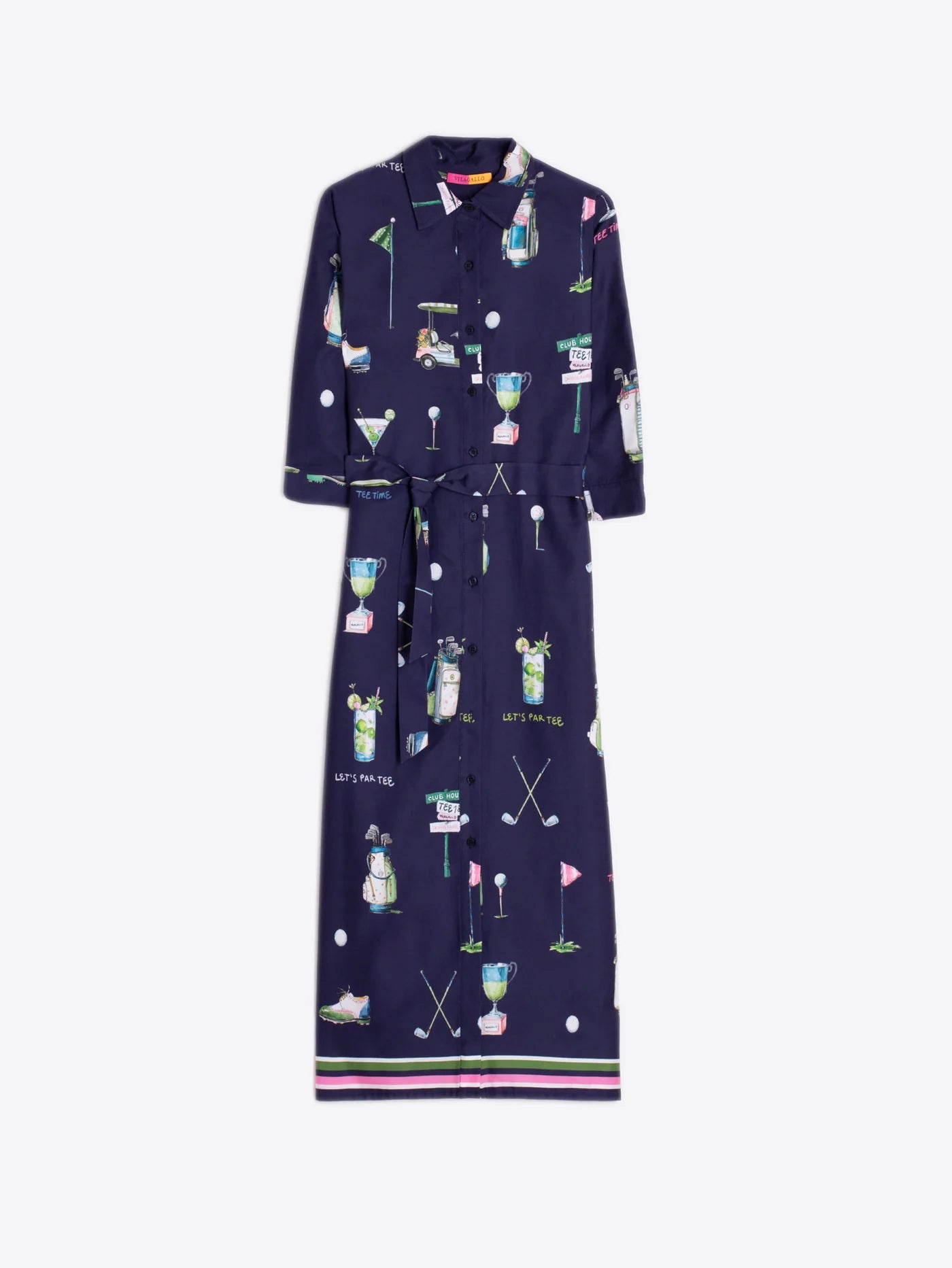 Vestido Camisero VILAGALLO Motivos Golf
