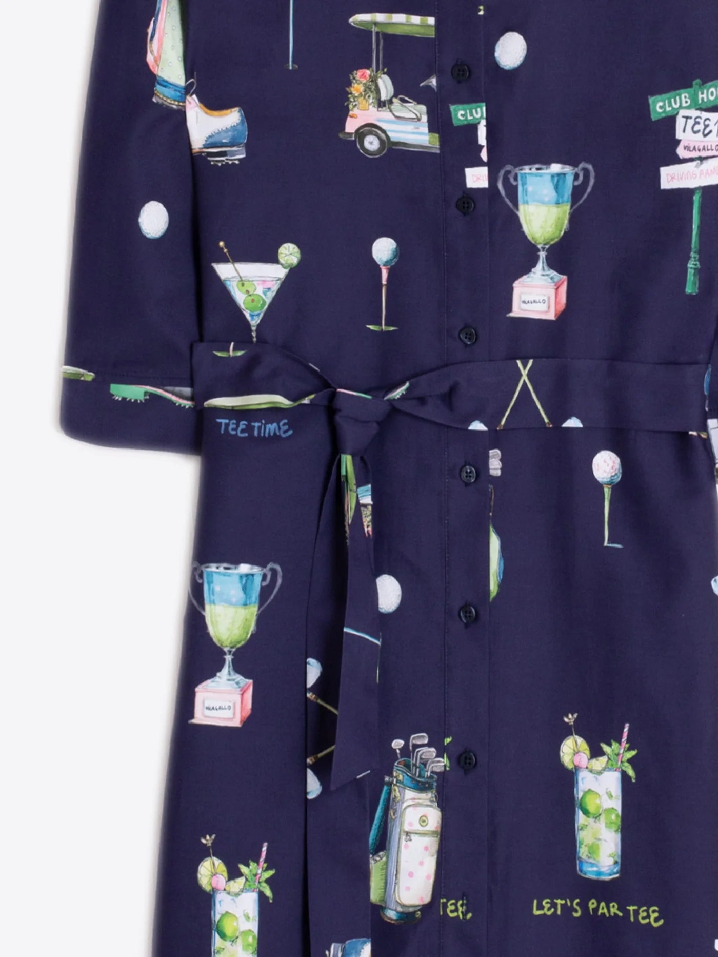 Vestido Camisero VILAGALLO Motivos Golf
