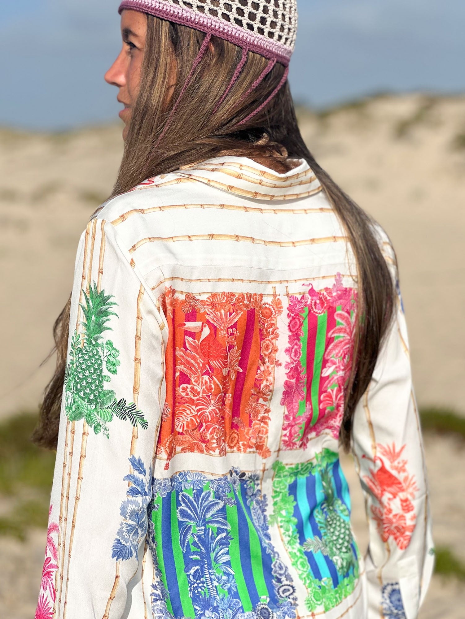 Camisa Tea VILAGALLO Estampado Bambú