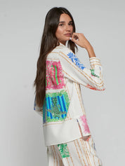Camisa Tea VILAGALLO Estampado Bambú