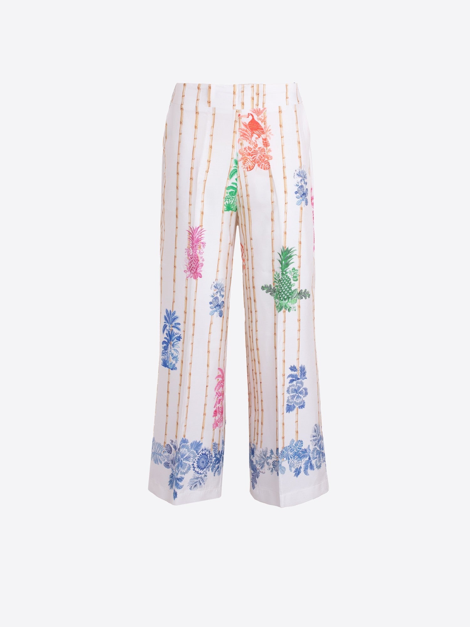 Pantalón Recto VILAGALLO Estampado Bambú