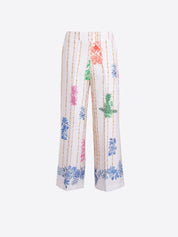 Pantalón Recto VILAGALLO Estampado Bambú