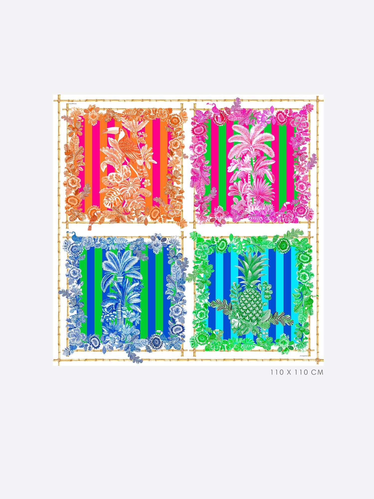 Foulard Cuadrado VILAGALLO Seda Bambú