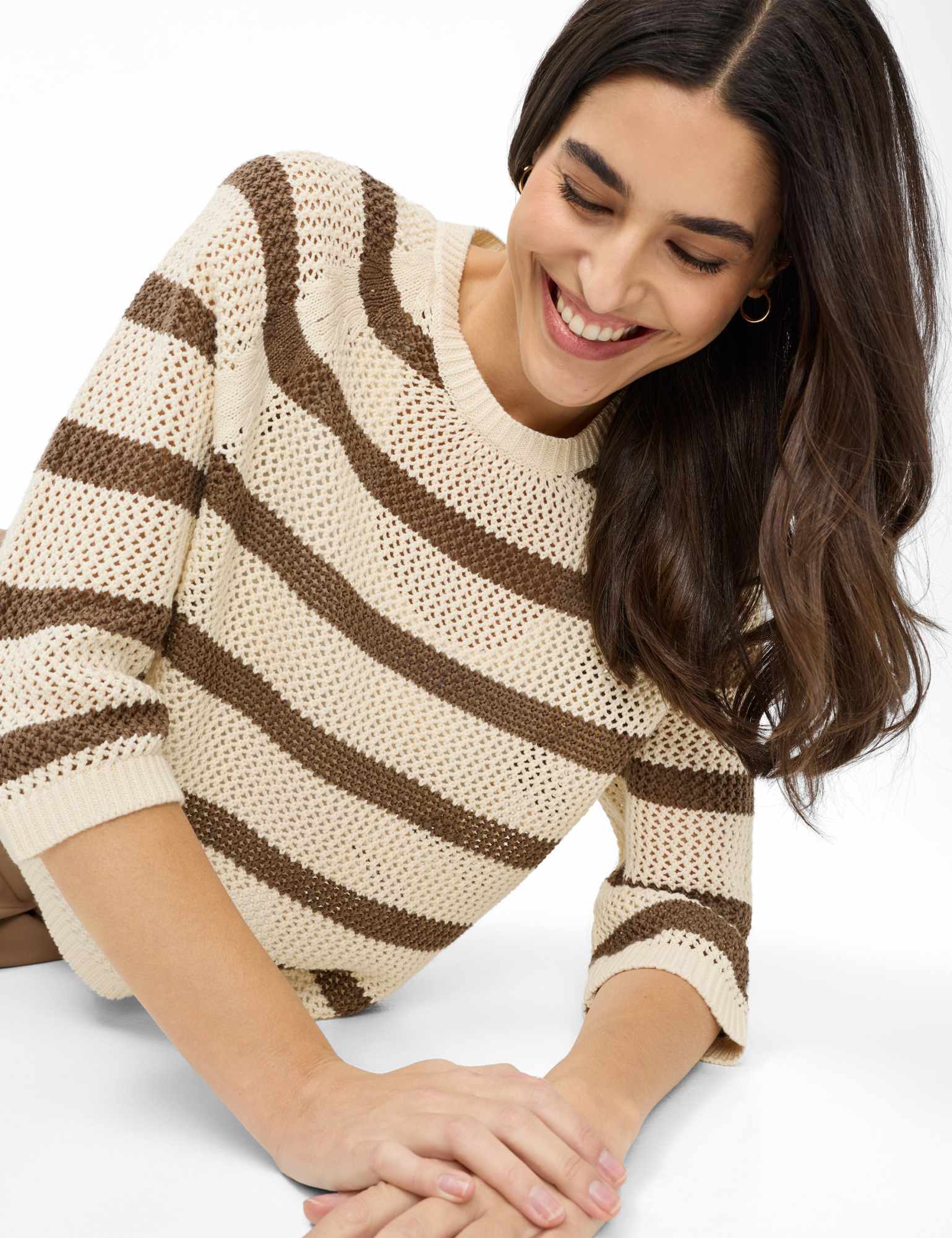 Jersey Nala BRAX Punto Ajour Rayas