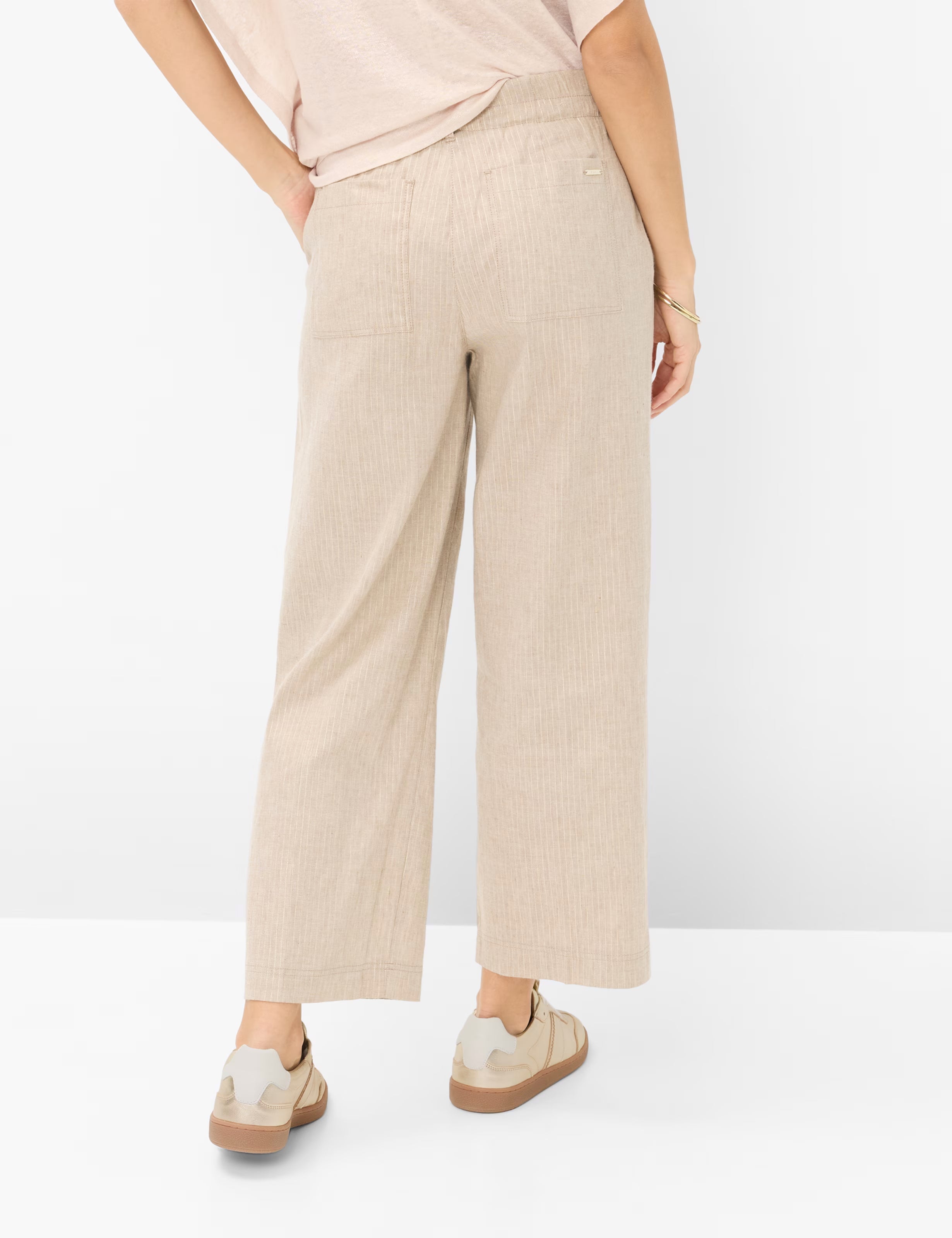 Pantalón Maine BRAX Lino Rayas Lurex