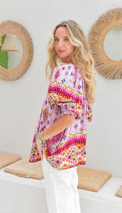 Blusa JAASE Lost Tribe Boheme ROSA