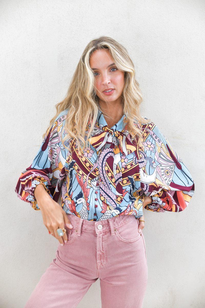 Blusa JAASE Wild Hearts Print Imogen