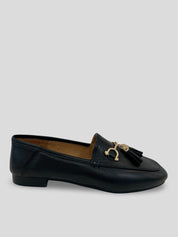 Mocasín Borlas INUOVO piel NEGRO