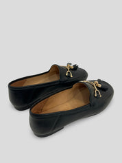 Mocasín Borlas INUOVO piel NEGRO