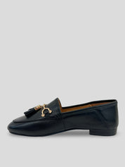 Mocasín Borlas INUOVO piel NEGRO