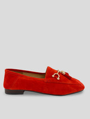 Mocasín Borlas INUOVO Ante ROJO