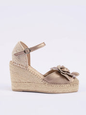 Alpargata FABIOLAS Flor Celia BRONCE