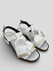 Sandalia PLUMERS Lazo Piel BLANCO
