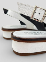 Sandalia PLUMERS Lazo Piel BLANCO