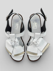 Sandalia PLUMERS Lazo Piel BLANCO