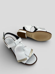 Sandalia PLUMERS Lazo Piel BLANCO