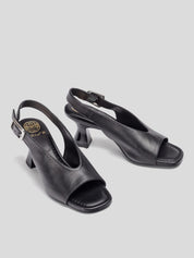 Sandalia UNISA Peep-Toe Piel NEGRO