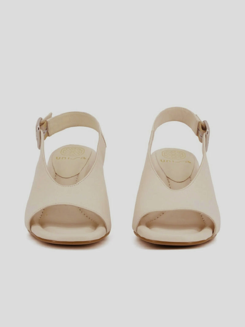 Sandalia UNISA Peep-Toe Piel BEIGE